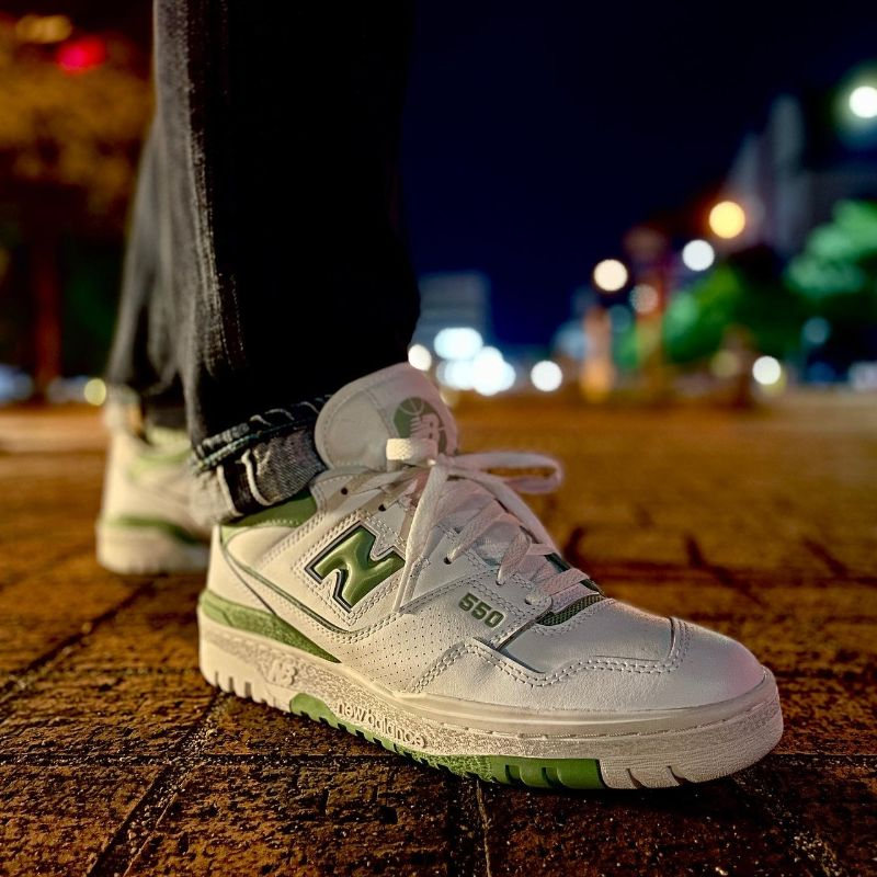 Giày New Balance 550 'White Mint Green' BB550FS1 - Ảnh 8
