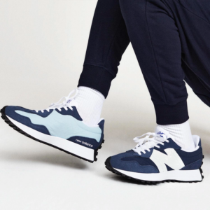 Giay New Balance 327 Natural 'Indigo Blue White' MS327LJ1