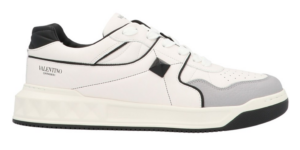 Giày Valentino One Stud Low Top Nappa White Black WY2S0E71-NWN-0N2