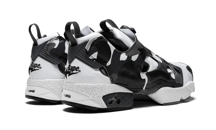 Giày Reebok A Bathing Ape x Mita x InstaPump Fury White Black Camo BD1355 - Ảnh 4