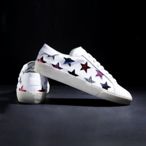 Alternative view of Giày Saint Laurent SL-06 Leather Low 'Stars' 458869-CN620-9266