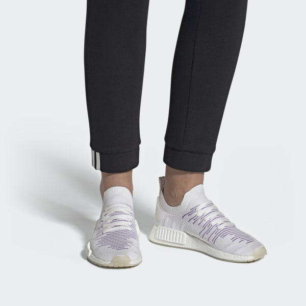 Giày Adidas Wmns NMD R1 STLT PK 'Cloud White Purple' BD8017 - Ảnh 3