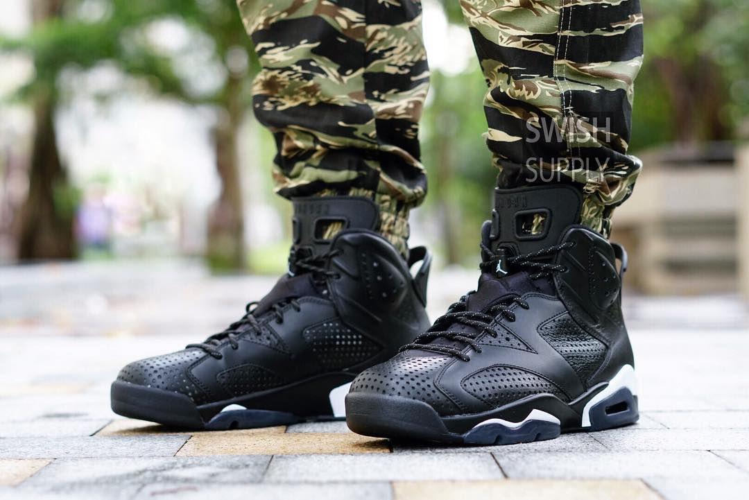 Giày Nike Air Jordan 6 Retro Black Cat 384665-020 - Ảnh 2