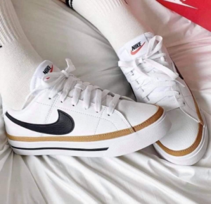 Alternative view of Giày Nike Court Legacy GS 'White Desert Ochre' DA5380-102