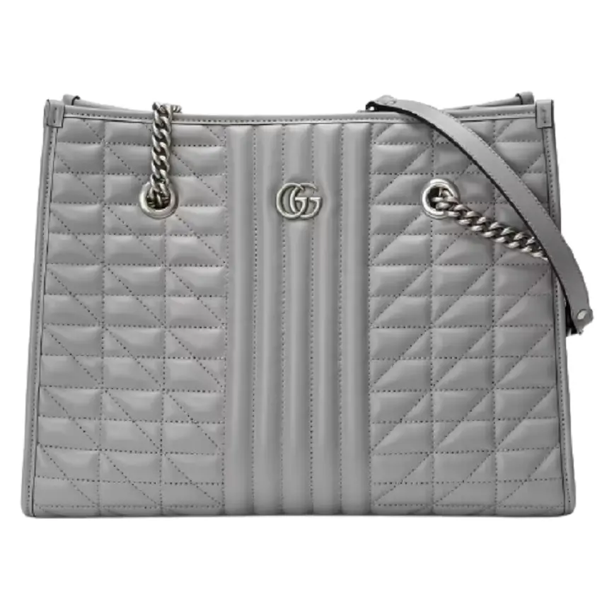 Túi Gucci GG Marmont Medium Tote Dark Grey Leather ‎675796-UM8BN-1711