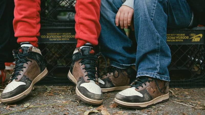 Giày Nike Bodega x Dunk High 'Legend' CZ8125-200 - Ảnh 2