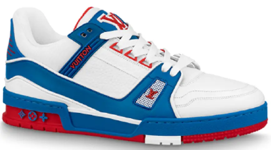 Giày Louis Vuitton LV Trainers 2021 'Blue Red' 1A8ZSW