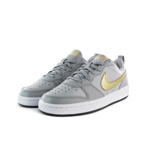 Alternative view of Giày Nike Court Borough Low 2 Grey Gold (GS) BQ5448-013