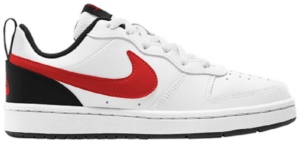 Giày Nike Court Borough Low 2 GS 'White University Red' BQ5448-110