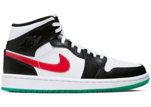 Giày Nike Air Jordan 1 Mid 'Alternate Swooshes Red Yellow' BQ6472-063