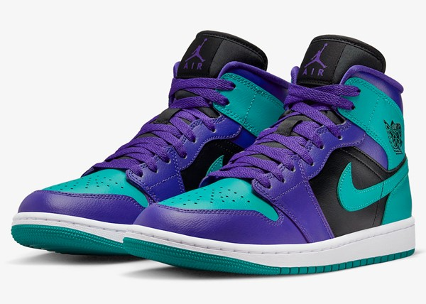 Giày Nike Air Jordan 1 Mid 'Black Grape' BQ6472-502 - Ảnh 2