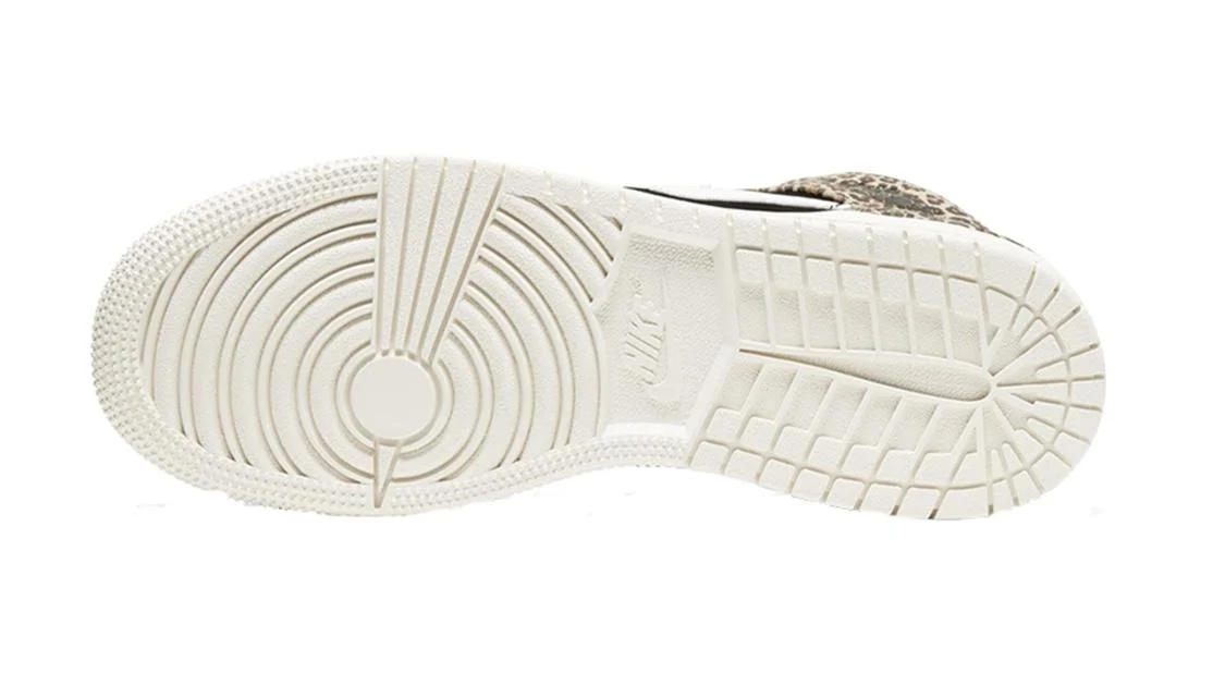 Giày Nike Air Jordan 1 Mid SE GS 'Leopard' BQ6931-021 - Ảnh 3