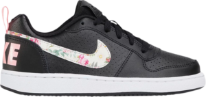 Giày Nike Court Borough Low VF GS 'Floral Swoosh Black' BQ7031-001
