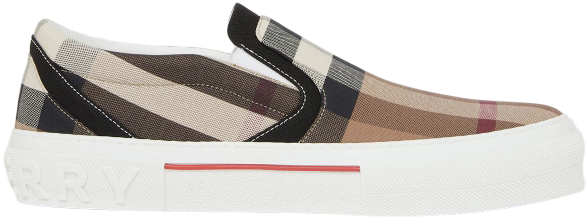 Giay Burberry Checked Slip-on 'Brown' 8056762