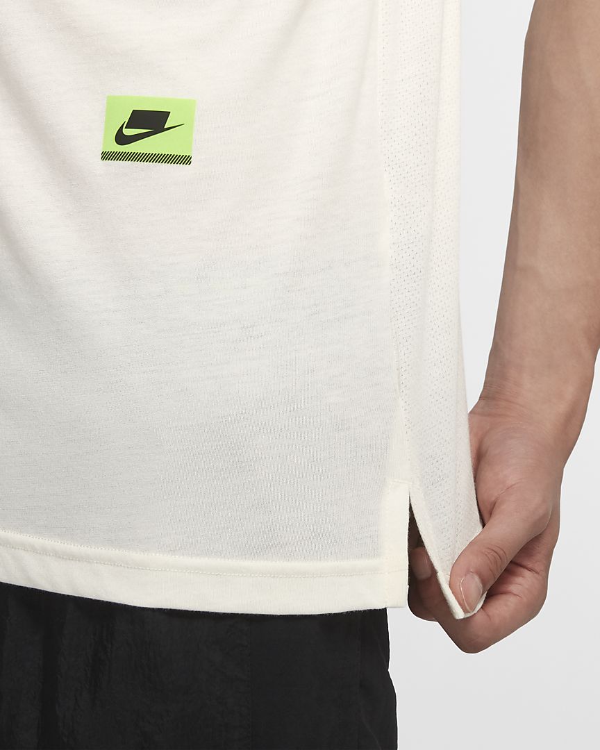 Áo Nike DRI FIT short sleeve DY top BV3306-110 - Ảnh 4