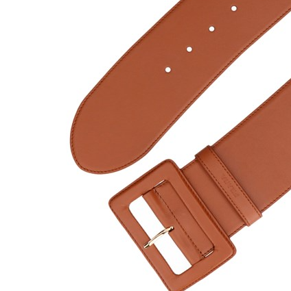 Thắt Lưng Prada High Brown Leather Belt 1CC4468NQF0046 - Ảnh 3