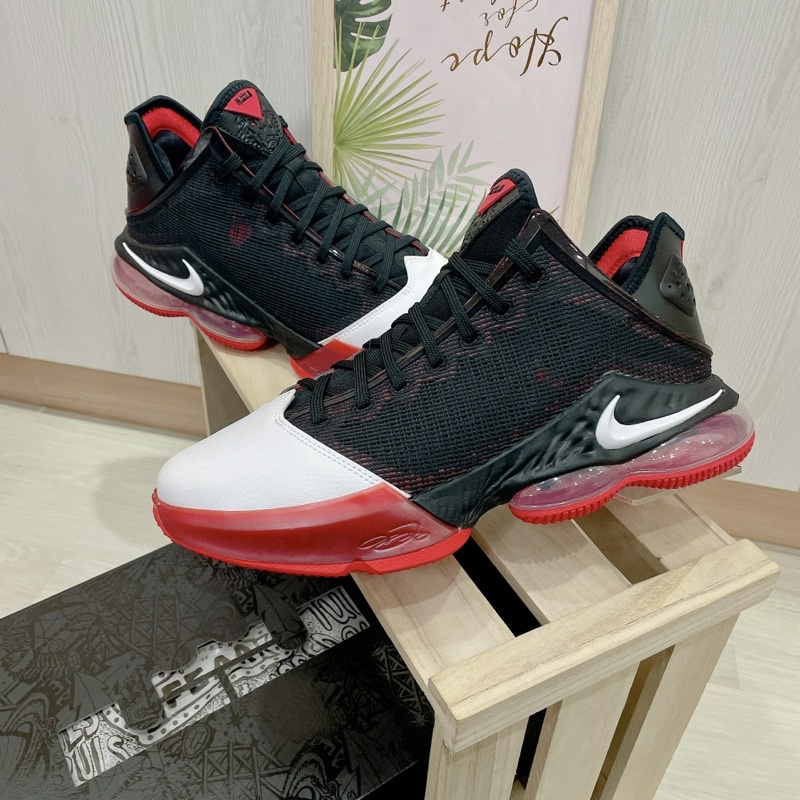Giày Nike Lebron XIX Low EP 19 Bred Black Red DH1271-001 - Ảnh 4