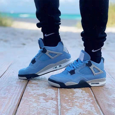 Giày Nike Air Jordan 4 Retro GS 'University Blue' 408452-400 - Ảnh 2