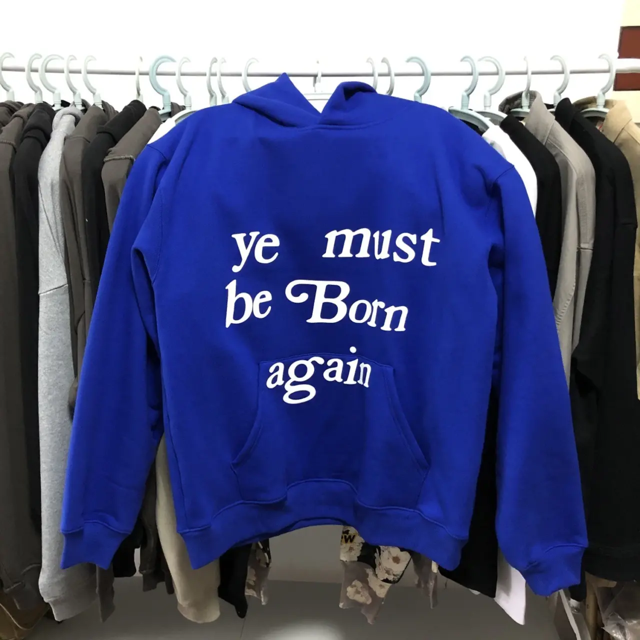 Alternative view of Áo Cactus Plant Flea Market Born Again Hooded Sweatshirt Blue CPF-BOAHSBL