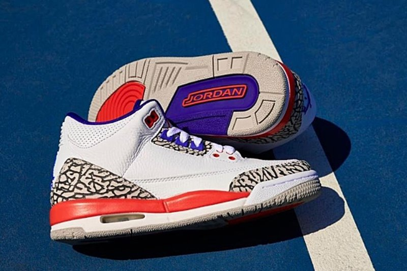 Giày Nike Air Jordan 3 Retro GS 'Knicks' 398614-148 - Ảnh 8