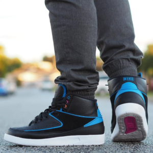 Alternative view of Giày Nike Air Jordan 2 Retro BG Radio Raheem 'Black' 834276-015