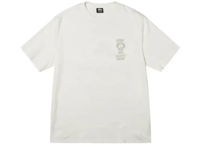 Ao Stussy x Our Legacy Work Shop Surf Skull Pigment Dyed Tee 'Natural'