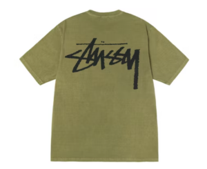 Ao Stussy x Our Legacy Work Shop Yin Yang Pigment Dyed Tee 'Olive'