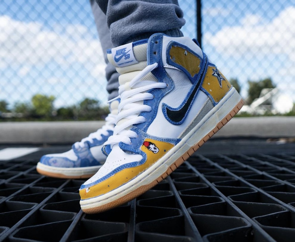 Giày Nike Carpet Company x Dunk High SB 'Blue' CV1677-100 - Ảnh 3