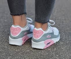 Alternative view of Giày Nike Air Max 90 Leather GS 'Metallic Silver Pink' CD6864-004