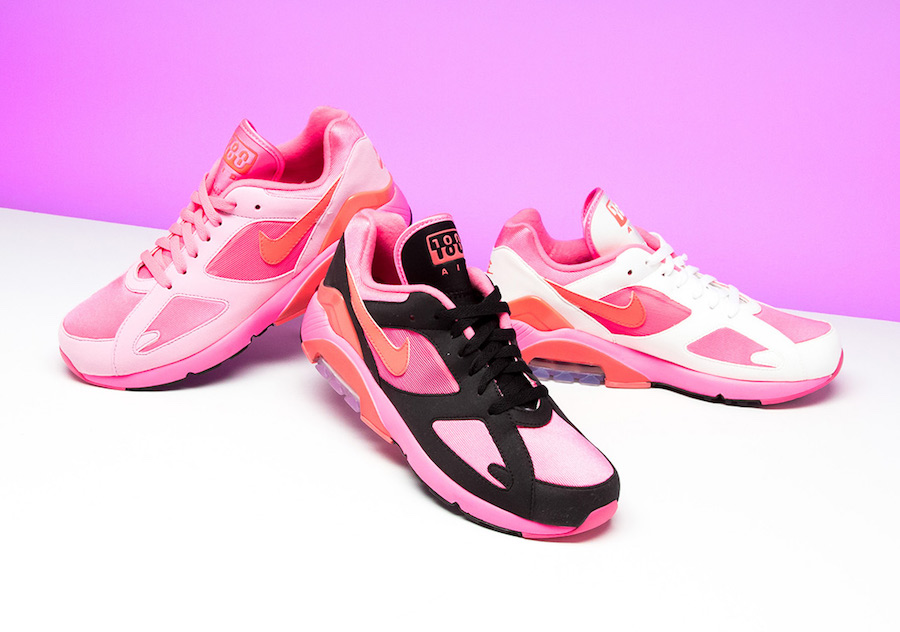 Giày Nike Comme des Garçons x Air Max 180 'White Pink' AO4641-600 - Ảnh 5