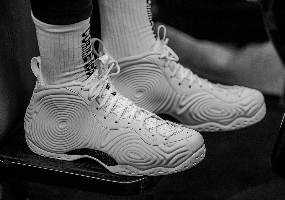 Giày Nike Comme des Garçons Homme Plus x Air Foamposite One 'White' DJ7952-100 - Ảnh 5