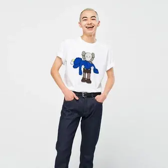 Alternative view of KAWS x Uniqlo Gone Tee White K-XUGTWH