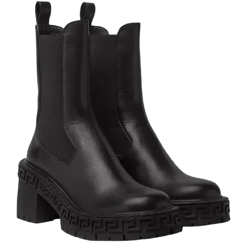 Alternative view of Giày Versace Greca Chelsea Boots Black 1003087-DVTA3-1B000