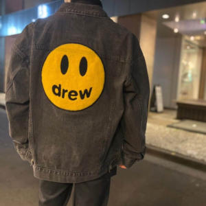 Alternative view of Áo Drew House Chenille Mascot Patch Trucker Jacket Black