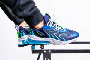 Alternative view of Nike Air Max 270 React ENG 'Blackened Blue' CJ0579-400