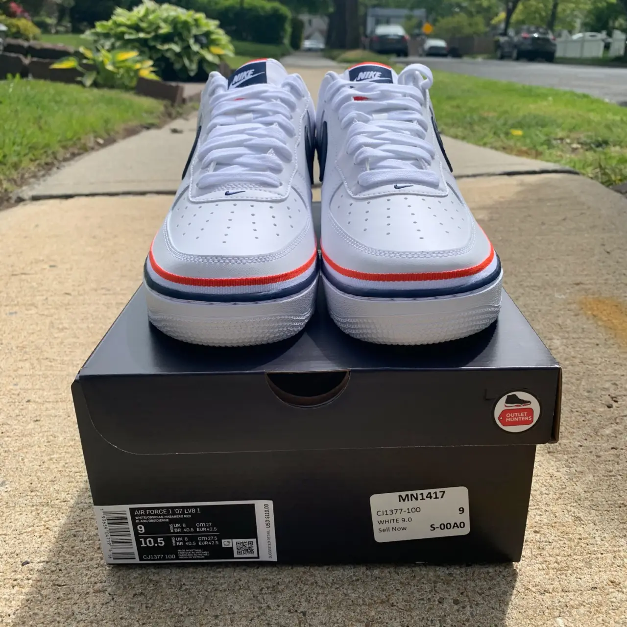 Alternative view of Giày Nike Air Force 1 Low 'USA' CJ1377-100