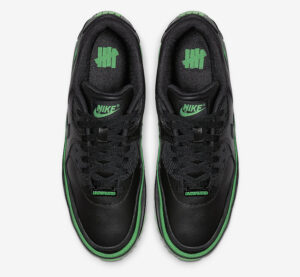Alternative view of Giày Nike Undefeated x Air Max 90 'Black Green Spark' CJ7197-004