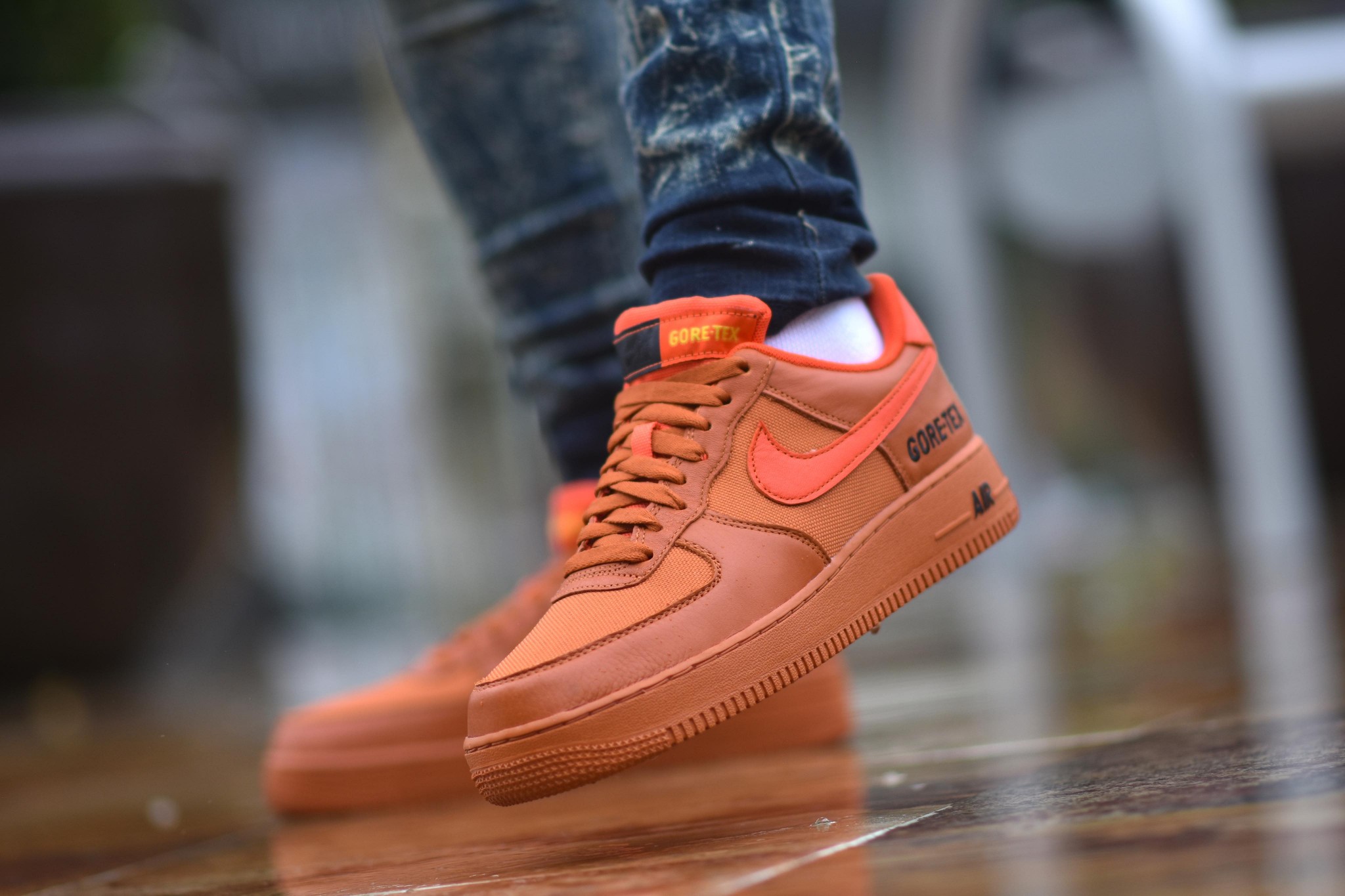 Giày Nike Air Force One Low Gore-Tex Burnt Orange CK2630-800 - Ảnh 6