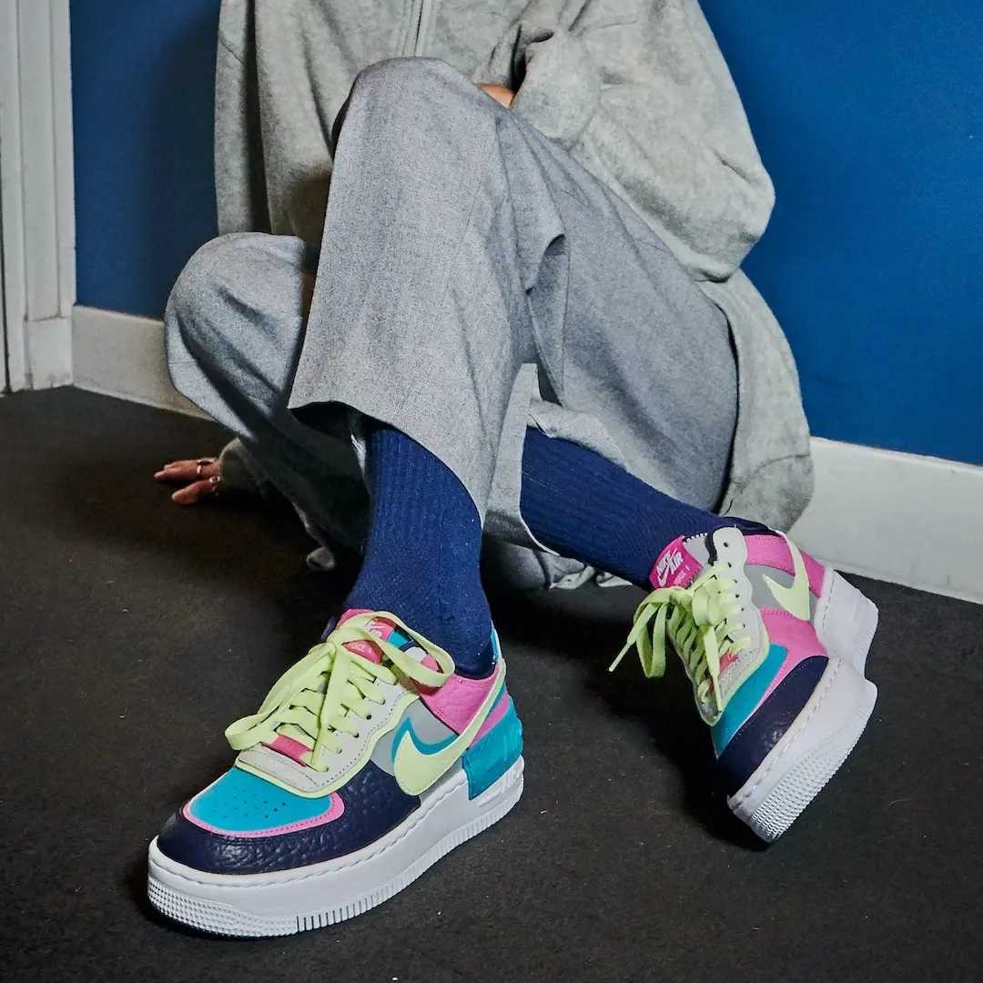 Alternative view of Giày Nike Air Force 1 Shadow Barely Volt Oracle Aqua CK3172-001