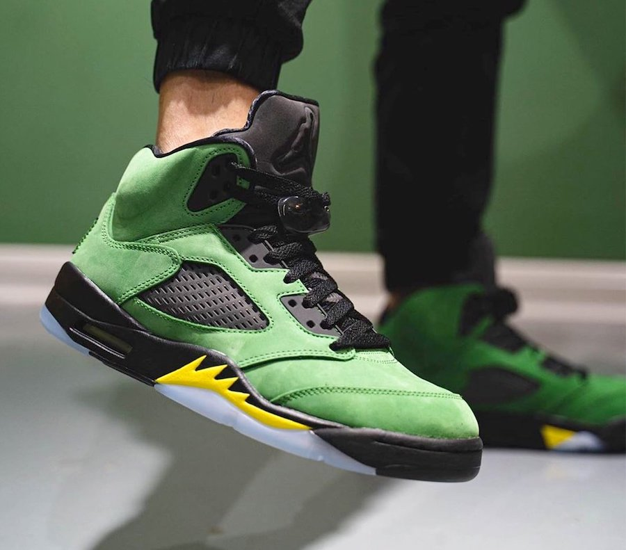Giày Nike Air Jordan 5 Retro SE 'Oregon' CK6631-307 - Ảnh 2