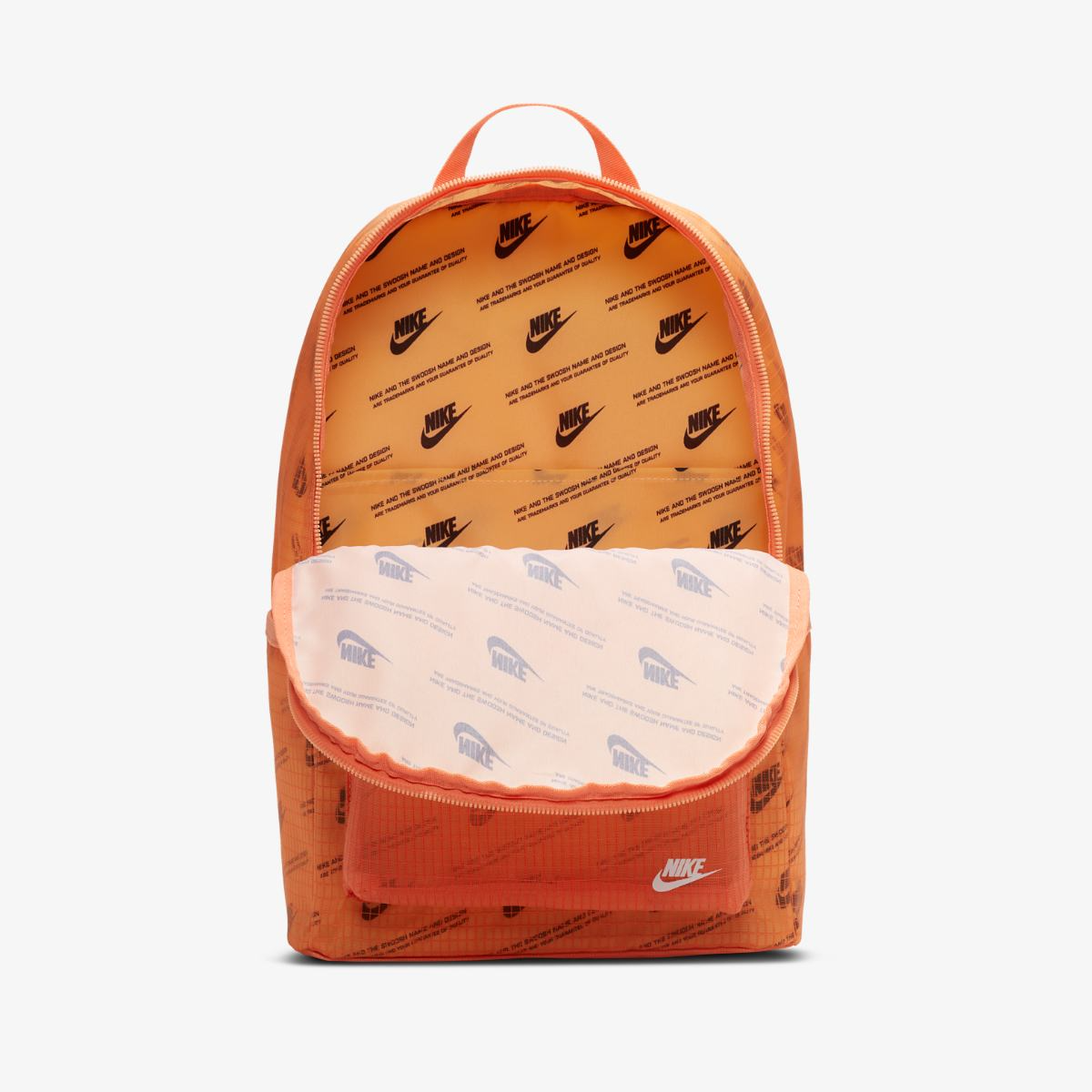 Balo Nike Heritage Backpack 2.0 MTRL Orange Black CK7444-884 - Ảnh 4