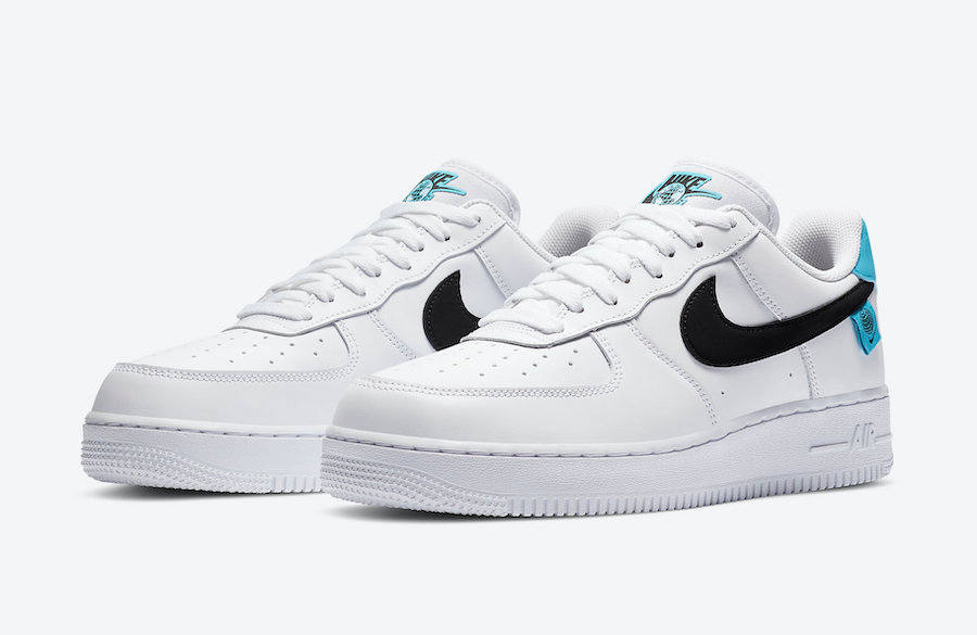 Giày Nike Air Force 1 07 Low Worldwide Pack Blue Fury CK7648-100 - Ảnh 4