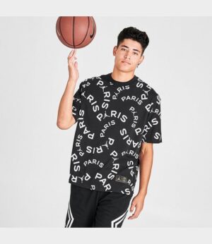 Alternative view of Áo Nike Jordan Paris PSG T Shirt Black CK9787-010
