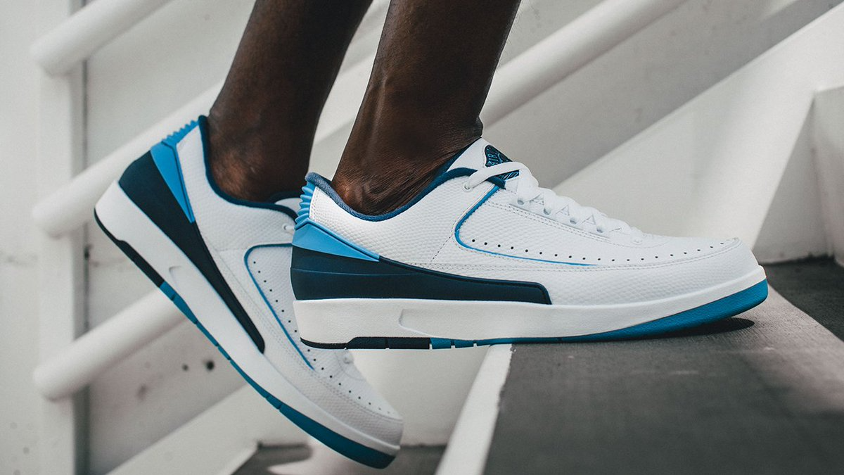 Giày Nike Air Jordan 2 Retro Low 'Midnight Navy' 832819-107 - Ảnh 6