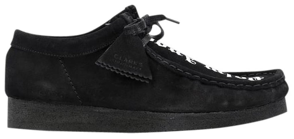 Giay Clarks x Palm Angels Suede Wallabee 'Black' 261-56815