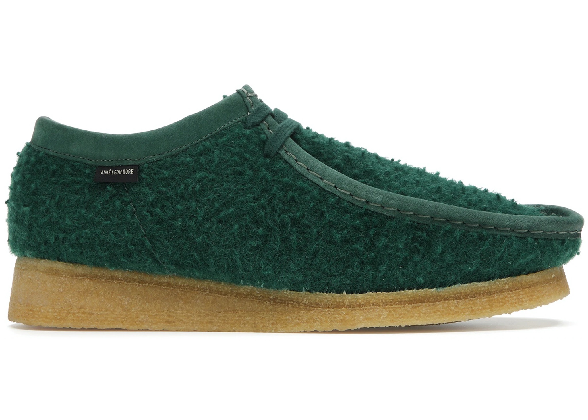 Giay Clarks x Aime Leon Dore Wallabee Casentino Wool 'Dark Green' 261-60880
