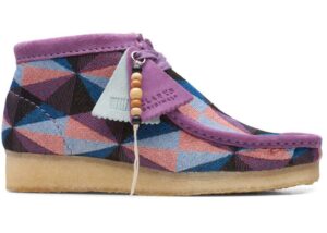 Giay Clarks Wallabee Boot 'Purple Combination' 261-64608