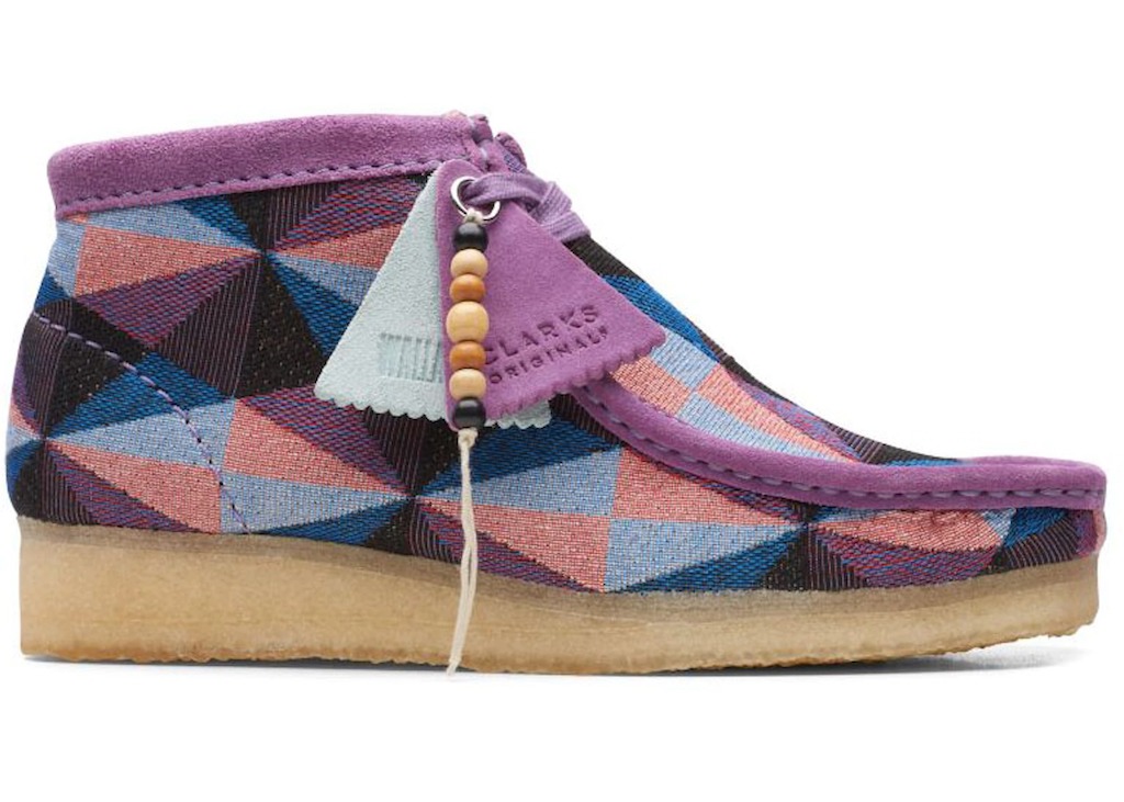 Giay Clarks Wallabee Boot 'Purple Combination' 261-64608