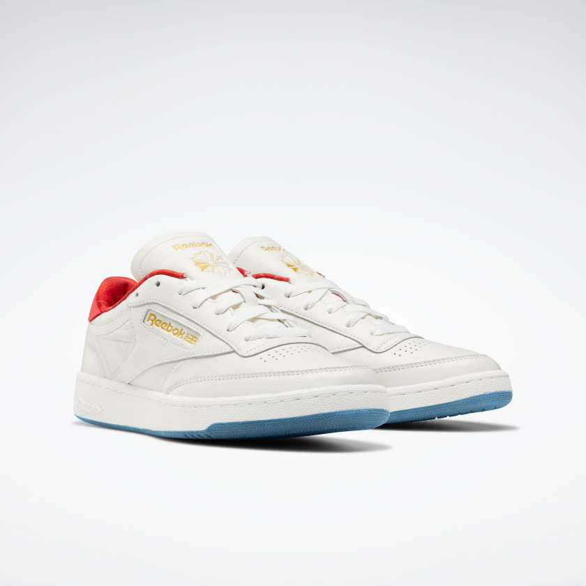 Giày Reebok Club C 85 Trainer Chalk Scarlet H04937 - Ảnh 3
