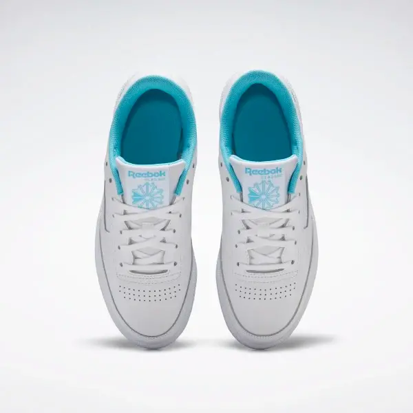Alternative view of Giày Reebok Club C 85 'White Neon Blue' FV1096